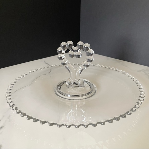 Large 12" Sweets / Serving Tray - Candlewick Glass - Picture 1 of 7